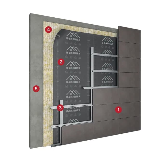 BBarrier GOLD Breathable Facade Membrane